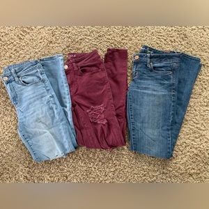 American Eagle skinny jeans bundle size 4